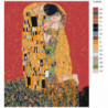 Золотой поцелуй, Густав Климт 100х125 Раскраска картина по номерам на холсте
