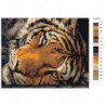 Голова тигра 100х125 Раскраска картина по номерам на холсте