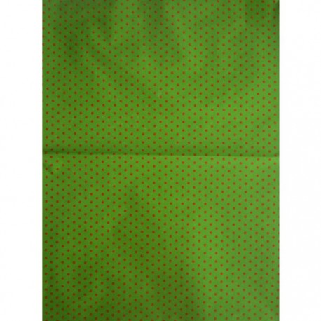 Красные звездочки на зеленом Бумага для декопатча Decopatch