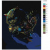 Улыбка Чеширского кота 100х125 Раскраска картина по номерам на холсте