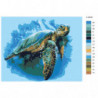 Морская черепаха 100х125 Раскраска картина по номерам на холсте