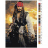 Пираты Карибского моря 100х150 Раскраска картина по номерам на холсте