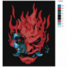 Кибердьявол Раскраска картина по номерам на холсте