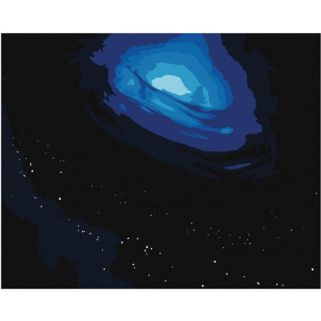 Космос. Черная дыра 100х125 Раскраска картина по номерам на холсте