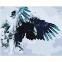 Атакующий орел 100х125 Раскраска картина по номерам на холсте