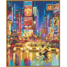 Пример оформления в рамку Нью-Йорк - ночной Таймс-Сквер Раскраска картина по номерам Schipper (Германия) 9130815
