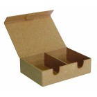 Прямоугольная коробка 2 отделения Заготовка из папье-маше объемная Decopatch 