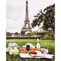 Пикник в Париже Раскраска картина по номерам на холсте