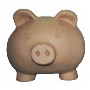 Свинья-копилка Фигурка большая из папье-маше объемная Decopatch