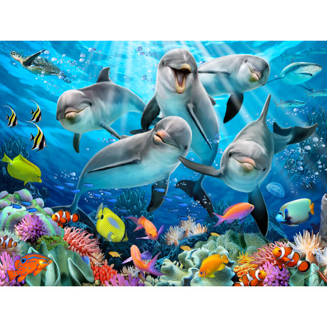  Дельфиний восторг Super 3D пазлы с эффектом трехмерного объемного изображения 13522