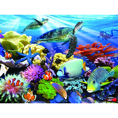  Жизнь на рифе Super 3D пазлы с эффектом трехмерного объемного изображения 13686