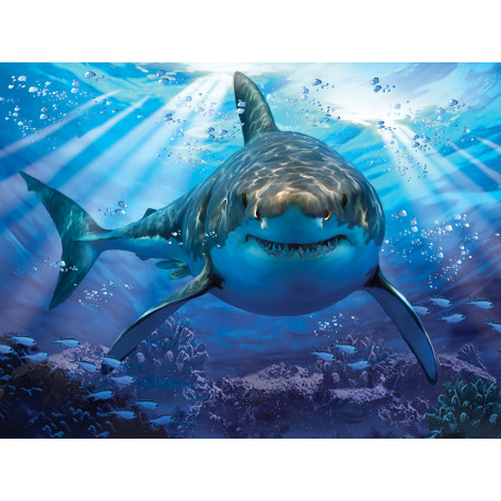  Большая белая акула Super 3D пазлы с эффектом трехмерного объемного изображения 10048