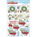 Праздничное веселье Pippinwood Christmas Набор бумаги и высеченных элементов для скрапбукинга, кардмейкинга Docrafts