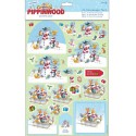 Снежные друзья Pippinwood Christmas Набор бумаги и высеченных элементов для скрапбукинга, кардмейкинга Docrafts