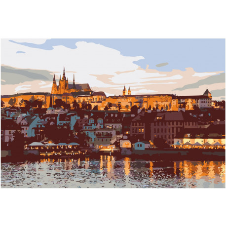 Картина по номерам Невероятная Прага 40*50 см (KHO3574) (372992)