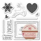 Craft Christmas Набор резиновых штампов для скрапбукинга, кардмейкинга Docrafts