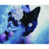 Взгляд черного кота Алмазная мозаика вышивка Painting Diamond