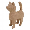 Кошка хвост вверх Фигурка мини из папье-маше объемная Decopatch