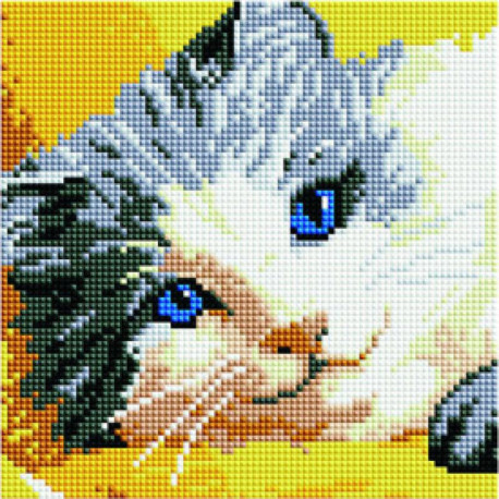 Голубоглазая кошка Алмазная мозаика вышивка Painting Diamond