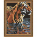 Тигр в воде Алмазная мозаика вышивка Painting Diamond