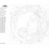 Девушка скорпион, знак зодиака 80х80 Раскраска картина по номерам на холсте