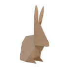 Кролик-оригами Фигурка маленькая из папье-маше объемная Decopatch