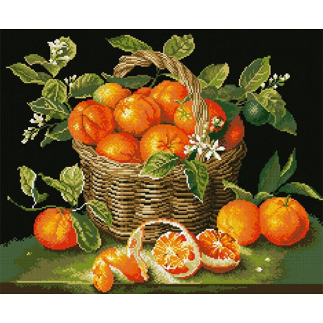  Сочные апельсины Алмазная мозаика вышивка Паутинка М-271