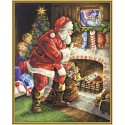 Санта Клаус у камина Раскраска по номерам Schipper (Германия)