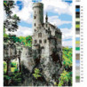 Рыцарский замок Раскраска картина по номерам на холсте