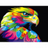 Радужный орел Раскраска картина по номерам на холсте