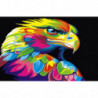 Радужный орел Раскраска картина по номерам на холсте