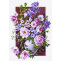 Букет цветов Канва с рисунком для вышивки Матренин посад