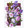 Букет цветов Канва с рисунком для вышивки Матренин посад