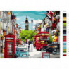 Улица Лондона, Биг Бен Раскраска картина по номерам на холсте