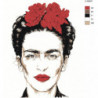 Портрет Фриды Кало поп-арт 80х100 Раскраска картина по номерам на холсте