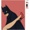Бэтмен и женщина 100х125 Раскраска картина по номерам на холсте