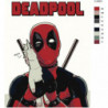 Дэдпул Deadpool 80х100 Раскраска картина по номерам на холсте