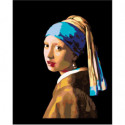Девушка с жемчужной серёжкой. Ян Вермеер Раскраска картина по номерам на холсте
