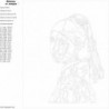 Девушка с жемчужной серёжкой. Ян Вермеер 80х100 Раскраска картина по номерам на холсте