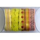 Желтая волна Набор тесьмы декоративной для скрапбукинга, кардмейкинга Рукоделие
