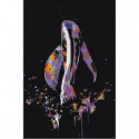 Девушка в тени 80х120 Раскраска картина по номерам на холсте