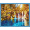  Осенний водопад Алмазная мозаика на подрамнике QA204014