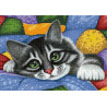 Раскладка - макет Красочное лоскутное одеяло Алмазная вышивка мозаика Гранни AG2420