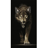 Раскладка - макет Преследующий волк Алмазная вышивка мозаика Гранни AG2410