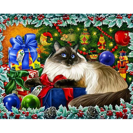  Рождественские Цвета Алмазная вышивка мозаика Гранни AG2422
