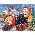  Рождественская почта Алмазная вышивка мозаика Гранни AG2423