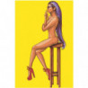 Девушка обнаженная на стуле Раскраска картина по номерам на холсте