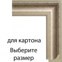 Серебряный свиток Рамка для картины на картоне N132