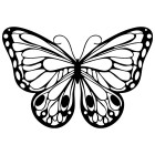 Бабочка Трафарет-силуэт Marabu ( Марабу )