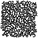 Алфавит перемешанный Трафарет-силуэт Marabu ( Марабу )